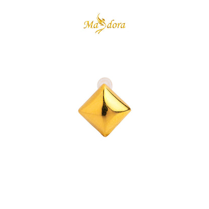 MASDORA 999 Gold Earring Earrings Emas ~ Golden Squarish (EMAS 999/24K)