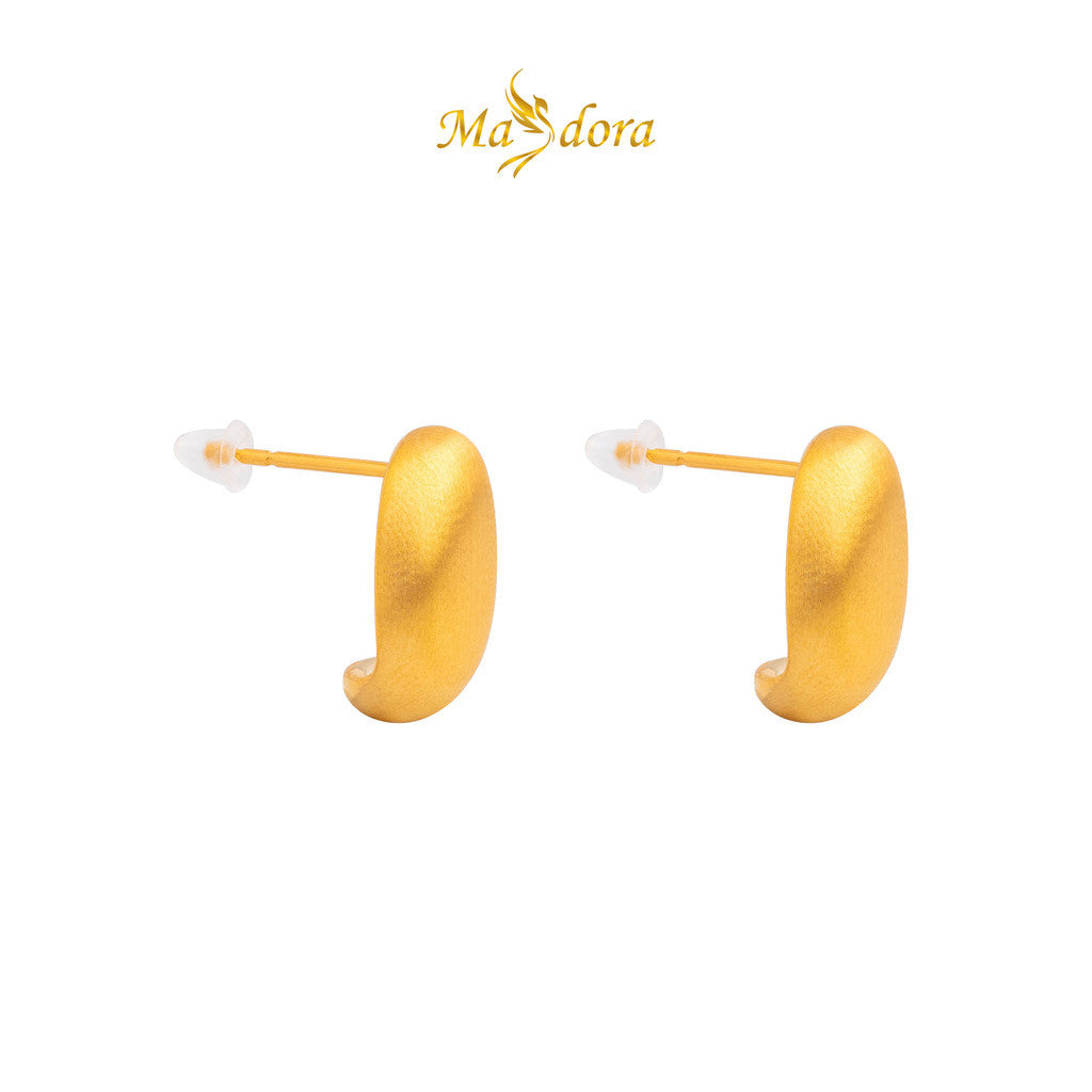 MASDORA 999 Gold Earring Earrings Emas ~ Brushy Bean (EMAS 999/24K)