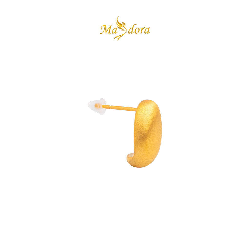 MASDORA 999 Gold Earring Earrings Emas ~ Brushy Bean (EMAS 999/24K)