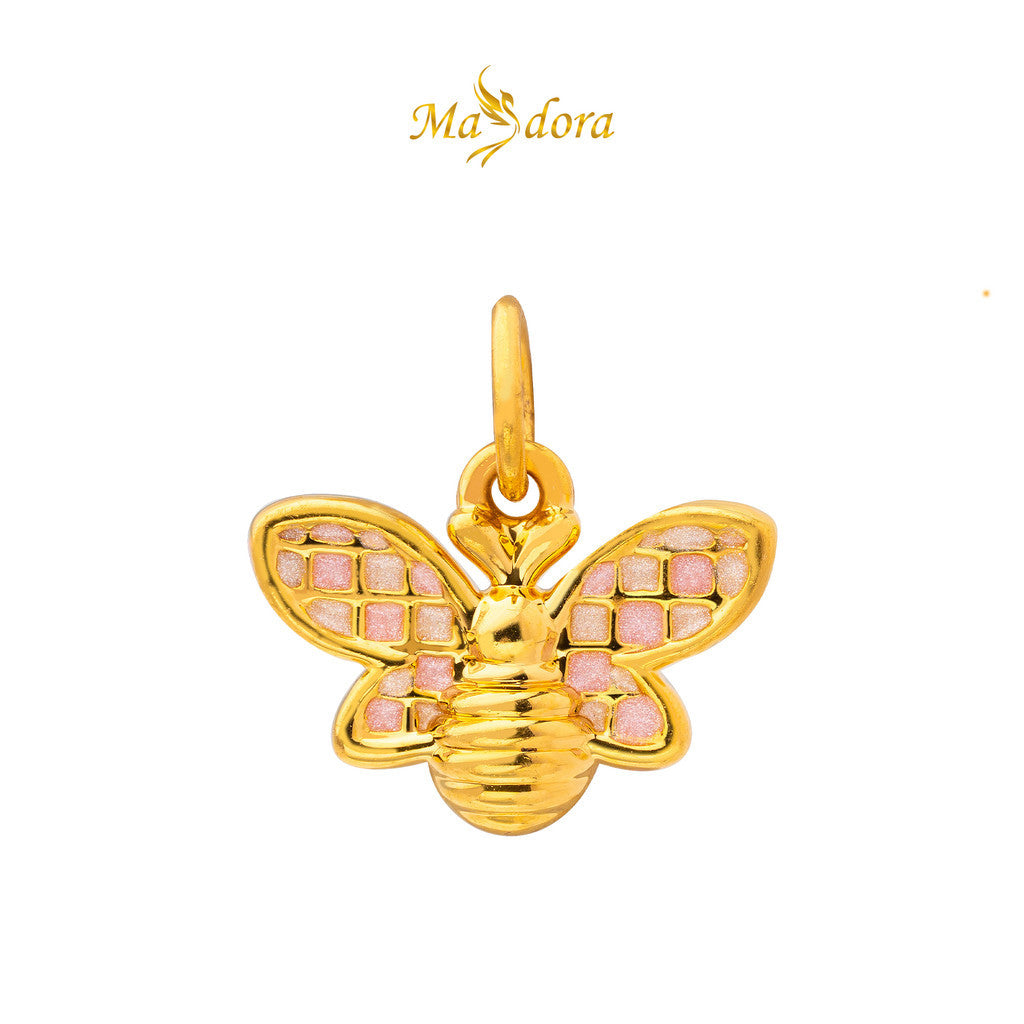 MASDORA 999 Gold Pendant Loket Emas ~ (PINK) Mother Nature Edition  (EMAS 999/24K)