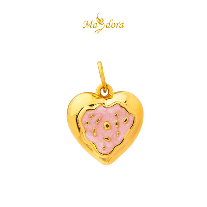 MASDORA 999 Gold Pendant Loket Emas ~ (PINK) Mother Nature Edition  (EMAS 999/24K)