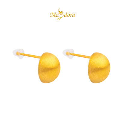 MASDORA 999 Gold Earring Earrings Emas ~ Brushy Button (EMAS 999/24K)