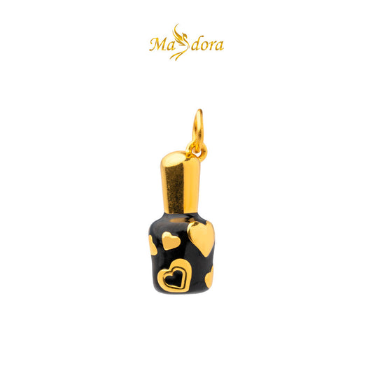 MASDORA 999 Gold Pendant Loket Emas ~ (BLACK) Memorable Travel Edition  (EMAS 999/24K)
