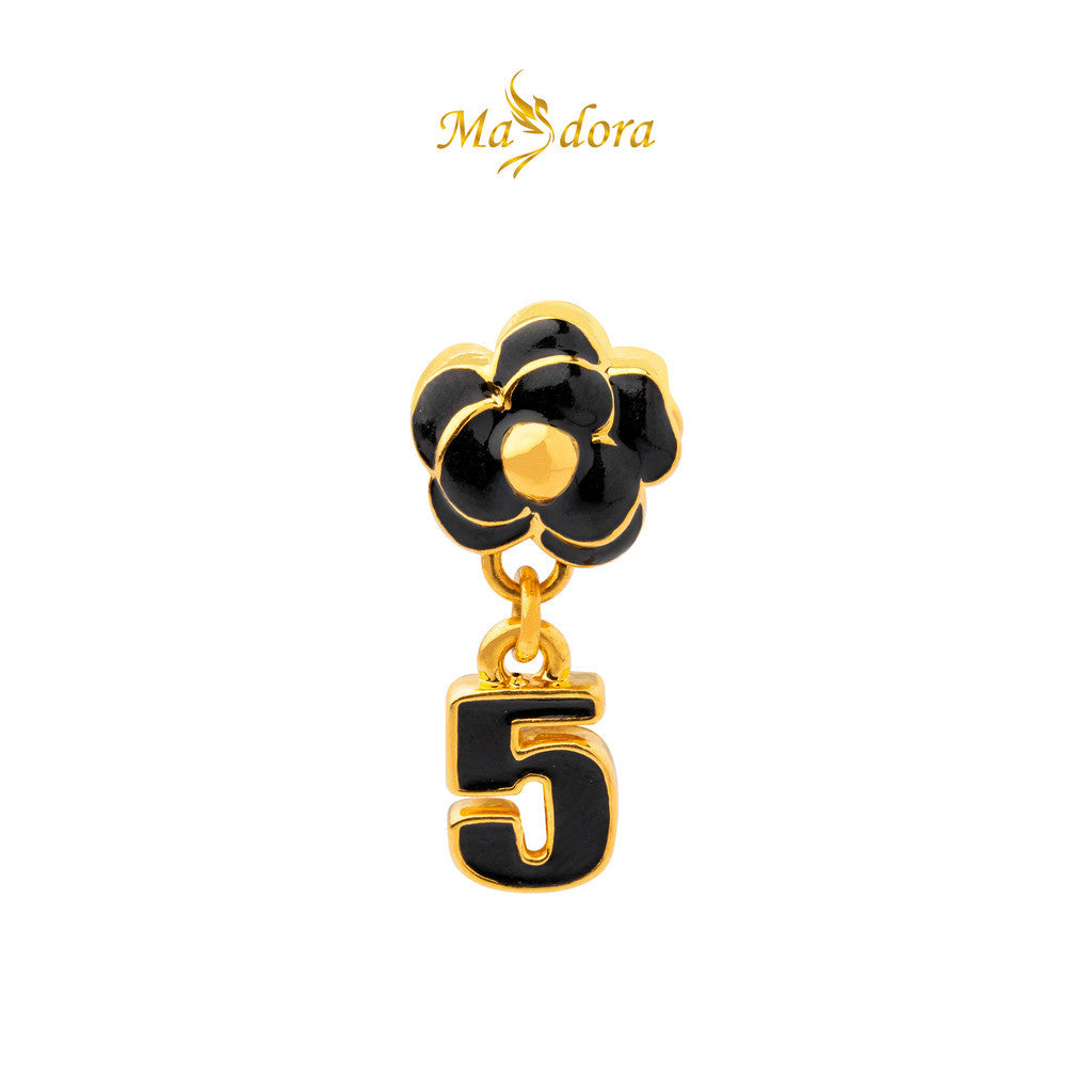 MASDORA 999 Gold Pendant Loket Emas ~ (BLACK) Memorable Travel Edition  (EMAS 999/24K)