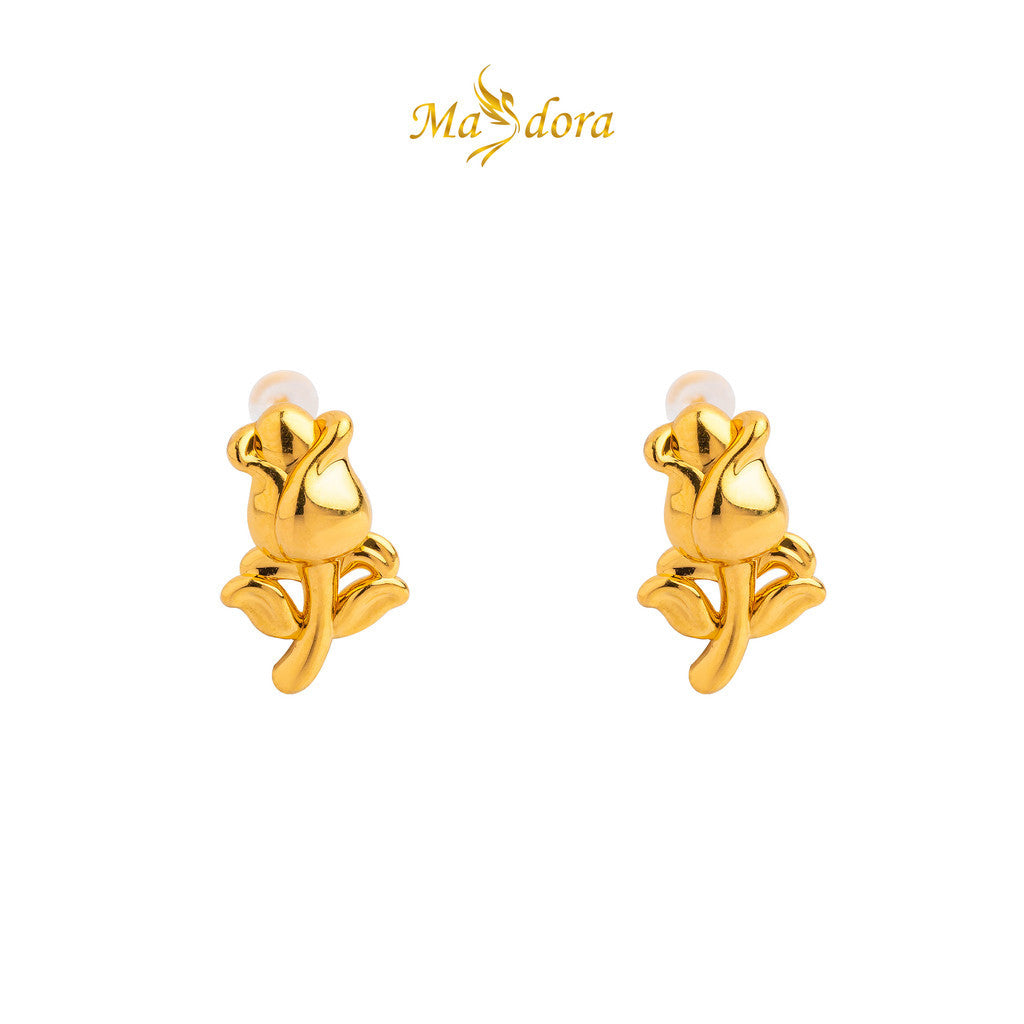 MASDORA 999 Gold Earring Earrings Emas ~ 3d Rosie (EMAS 999/24K)