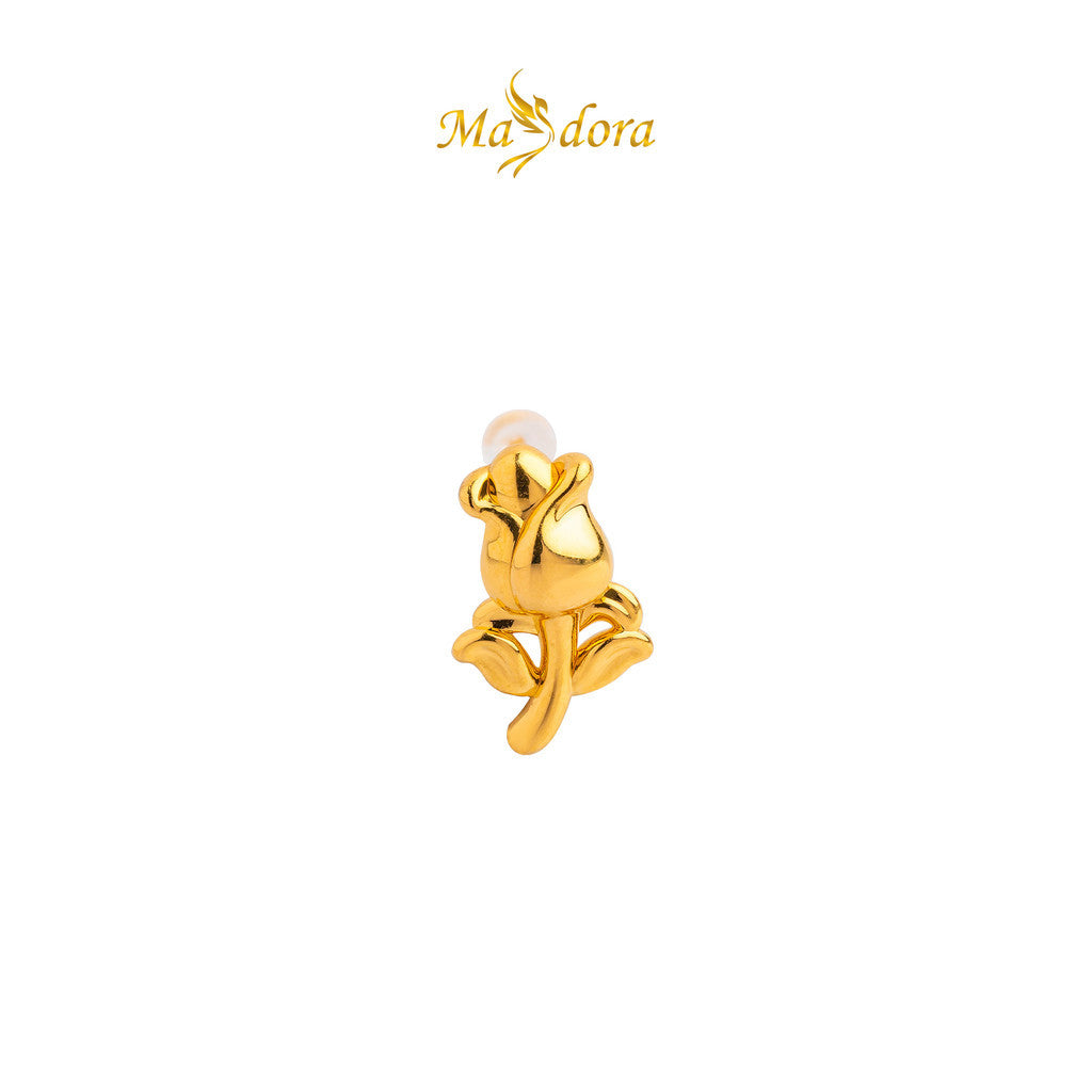 MASDORA 999 Gold Earring Earrings Emas ~ 3d Rosie (EMAS 999/24K)