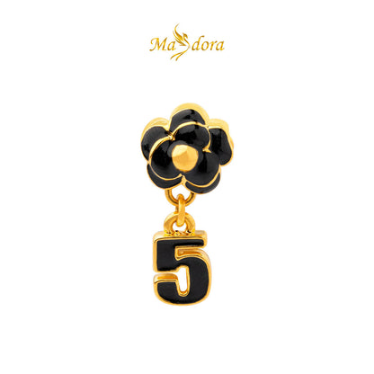 MASDORA 999 Gold Pendant Loket Emas ~ (BLACK) Memorable Travel Edition  (EMAS 999/24K)