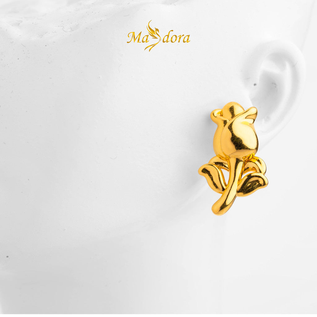 MASDORA 999 Gold Earring Earrings Emas ~ 3d Rosie (EMAS 999/24K)