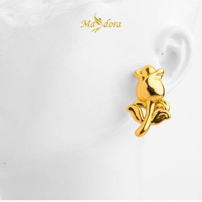 MASDORA 999 Gold Earring Earrings Emas ~ 3d Rosie (EMAS 999/24K)