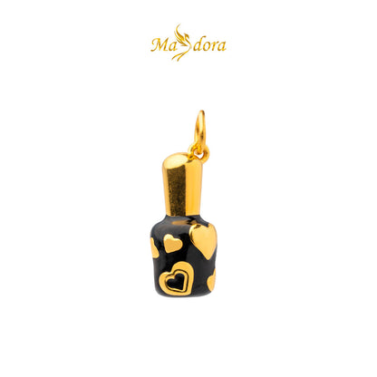 MASDORA 999 Gold Pendant Loket Emas ~ (BLACK) Memorable Travel Edition  (EMAS 999/24K)