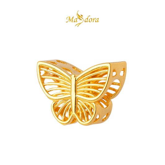 MASDORA 916 Gold Beads Bead Emas ~ Caged Butterfly (EMAS 916/22K)