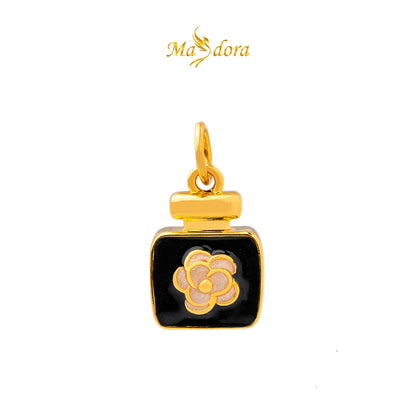 MASDORA 999 Gold Pendant Loket Emas ~ (BLACK) Memorable Travel Edition  (EMAS 999/24K)