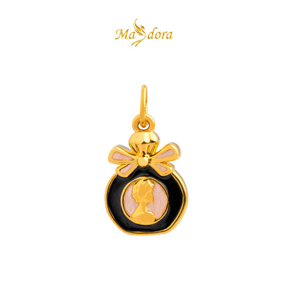 MASDORA 999 Gold Pendant Loket Emas ~ (BLACK) Memorable Travel Edition  (EMAS 999/24K)