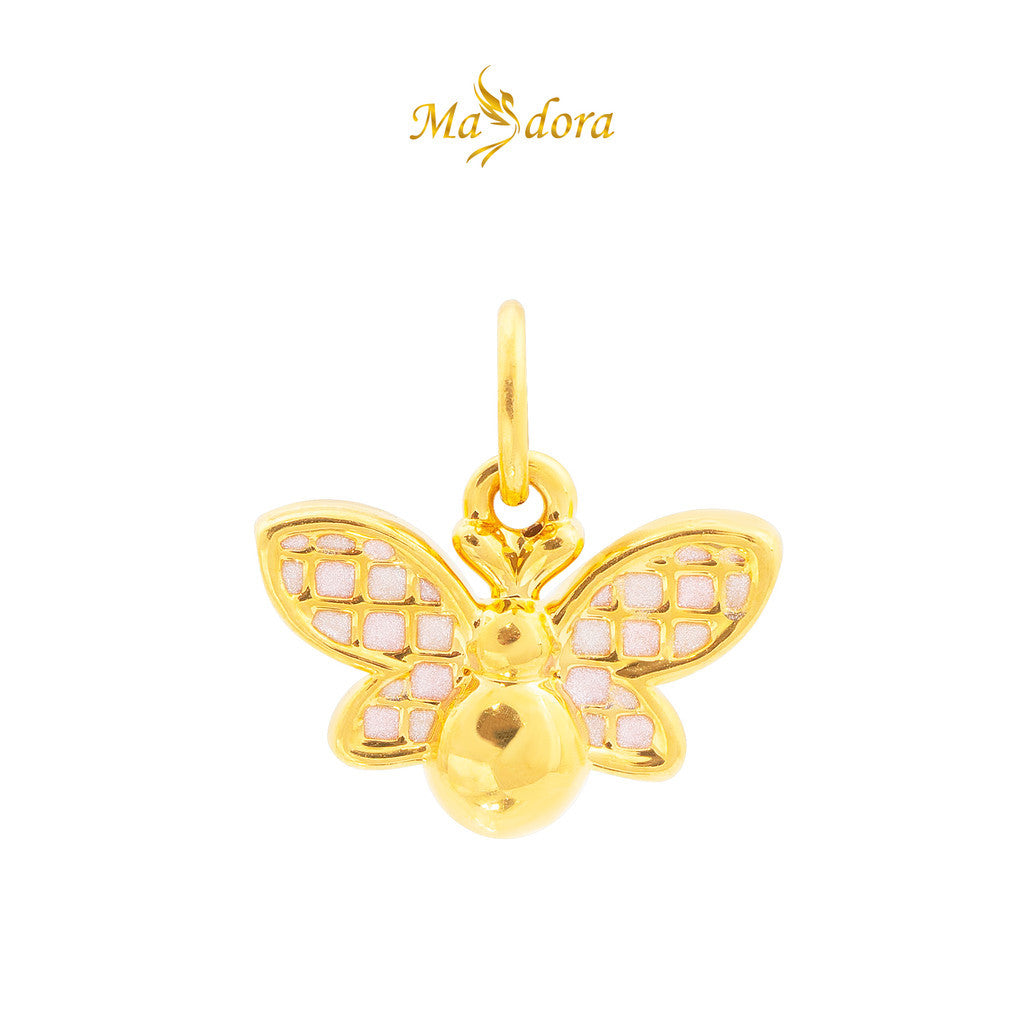 MASDORA 999 Gold Pendant Loket Emas ~ Pink Leona Edition (EMAS 999/24K)