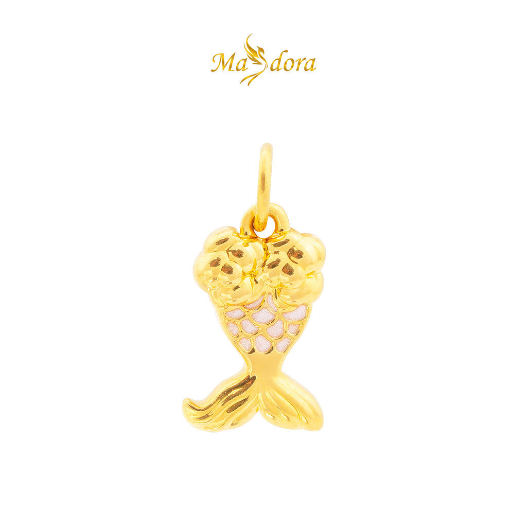 MASDORA 999 Gold Pendant Loket Emas ~ Pink Leona Edition (EMAS 999/24K)