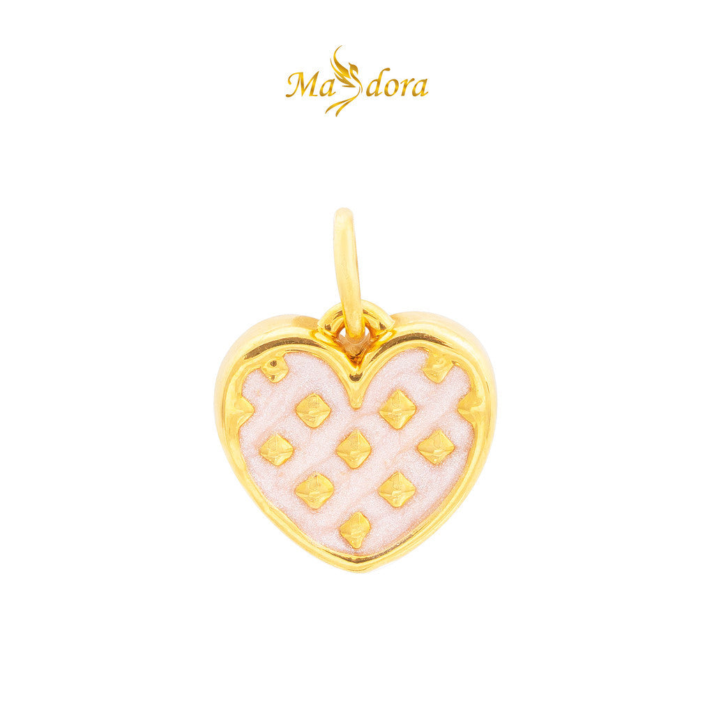 MASDORA 999 Gold Pendant Loket Emas ~ Pink Leona Edition (EMAS 999/24K)