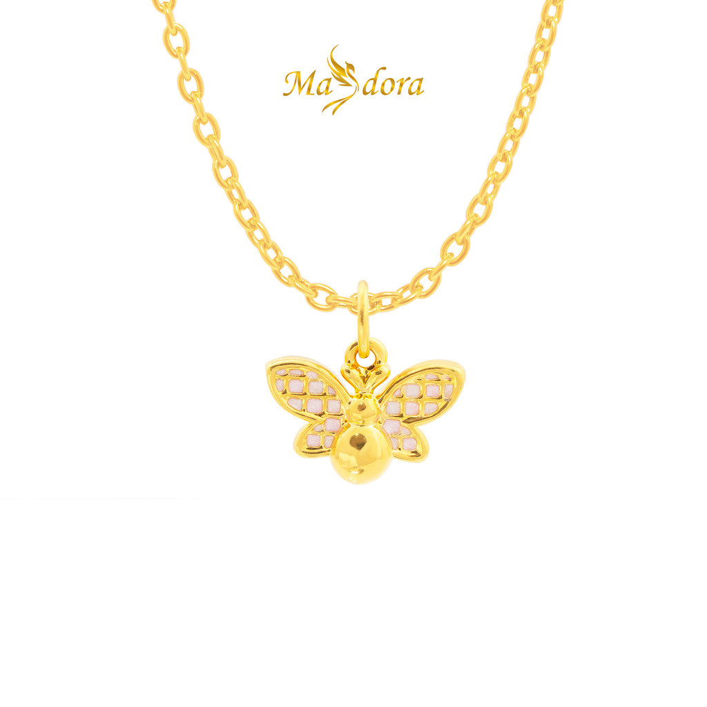 MASDORA 999 Gold Pendant Loket Emas ~ Pink Leona Edition (EMAS 999/24K)