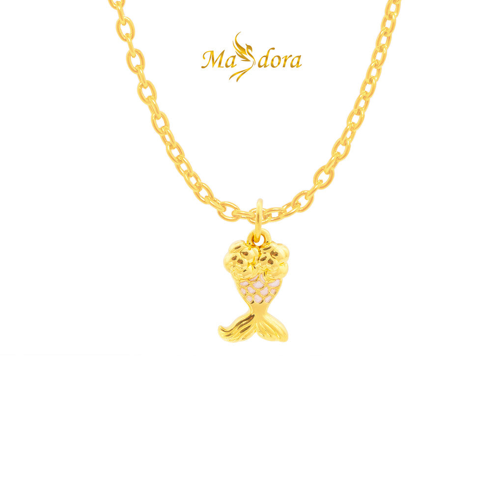 MASDORA 999 Gold Pendant Loket Emas ~ Pink Leona Edition (EMAS 999/24K)