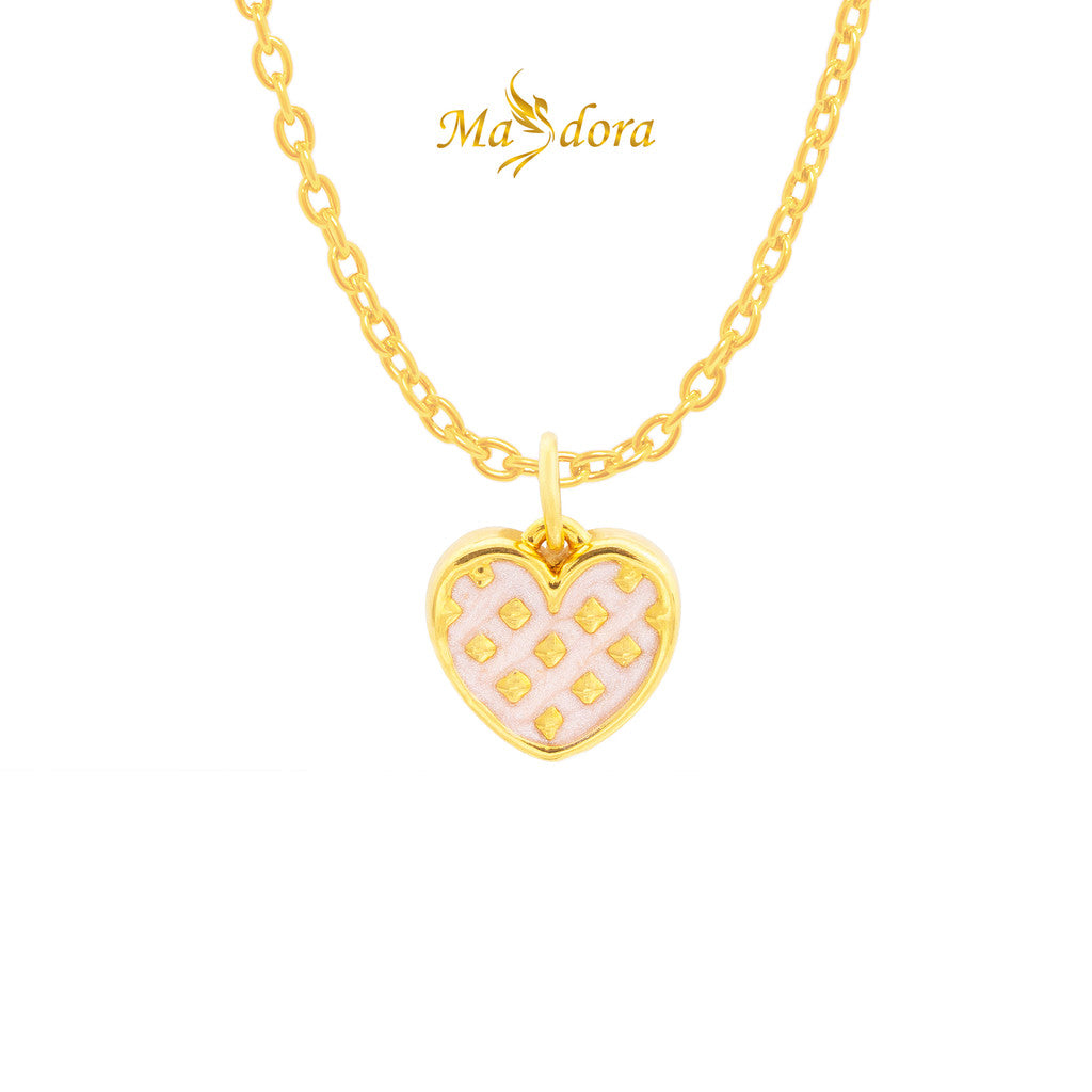 MASDORA 999 Gold Pendant Loket Emas ~ Pink Leona Edition (EMAS 999/24K)