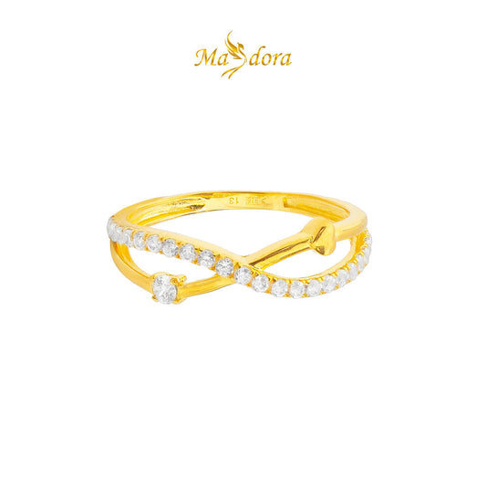 MASDORA 916 Gold Ring Rings Cincin Emas ~ Sparkling Love Galaxy (EMAS 916/22K)