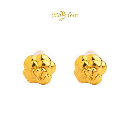 MASDORA 999 Gold Earring Earrings Emas ~ Glorious Rose (EMAS 999/24K)