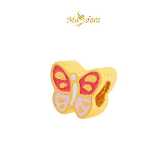 MASDORA 916 Gold Beads Bead Emas ~ Twee Butterfly (EMAS 916/22K)