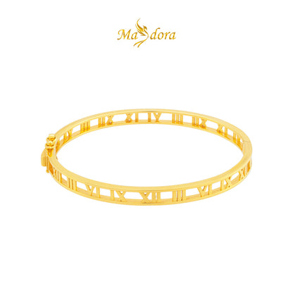 MASDORA 916 Gold Bangle Gelang Tangan Emas ~ Roman Full Gold (EMAS 916/22K)