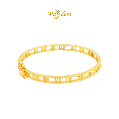 MASDORA 916 Gold Bangle Gelang Tangan Emas ~ Roman Full Gold (EMAS 916/22K)