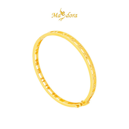 MASDORA 916 Gold Bangle Gelang Tangan Emas ~ Roman Full Gold (EMAS 916/22K)
