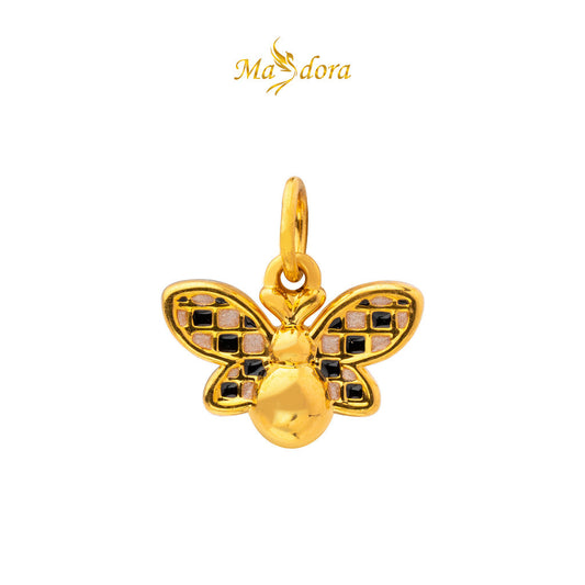 MASDORA 999 Gold Pendant Loket Emas ~ (BLACK) Mother Nature Edition  (EMAS 999/24K)