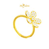 MASDORA 916 Gold Ring Rings Cincin Emas ~ Sparkling Flower Rope (EMAS 916/22K)