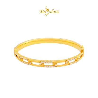 MASDORA 916 Gold Bangle Gelang Tangan Emas ~ Sparkling Links Exclusive (EMAS 916/22K)