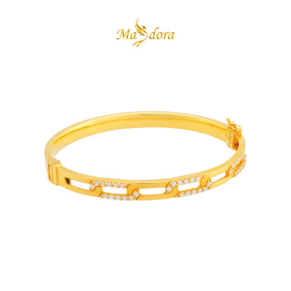MASDORA 916 Gold Bangle Gelang Tangan Emas ~ Sparkling Links Exclusive (EMAS 916/22K)