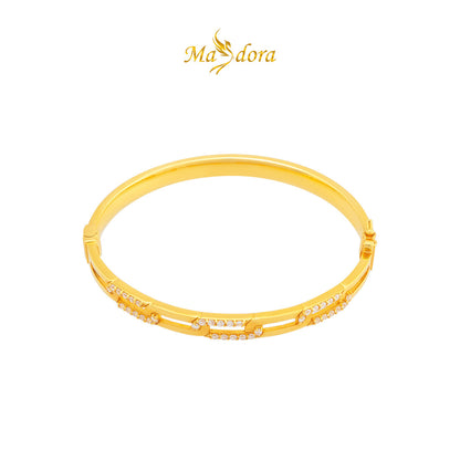 MASDORA 916 Gold Bangle Gelang Tangan Emas ~ Sparkling Links Exclusive (EMAS 916/22K)