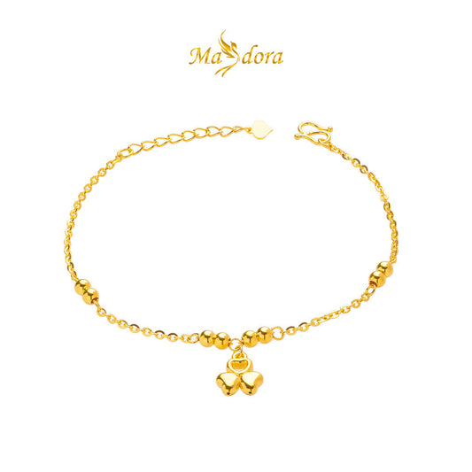 MASDORA 999 Gold Bracelet Rantai Tangan Emas ~ Golden Boba Edition (EMAS 999/24K)