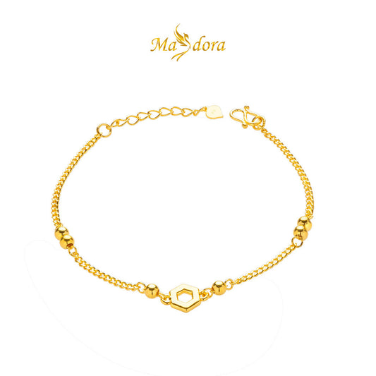 MASDORA 999 Gold Bracelet Rantai Tangan Emas ~ Golden Boba Edition (EMAS 999/24K)