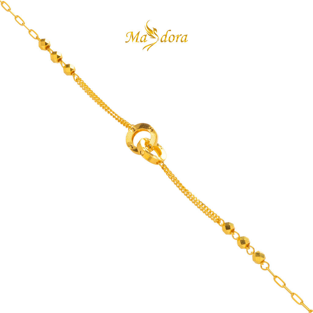 MASDORA 999 Gold Bracelet Rantai Tangan Emas ~ Golden Boba Edition (EMAS 999/24K)