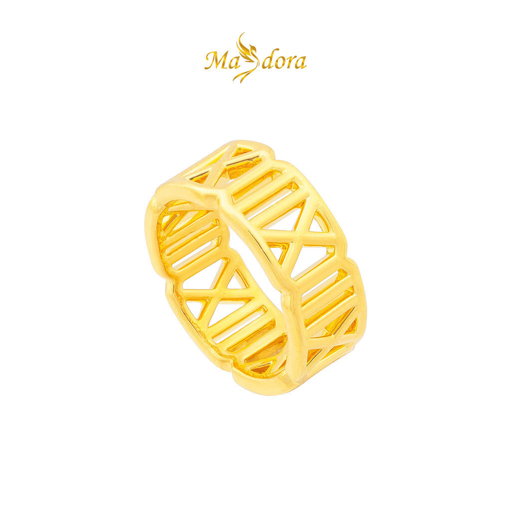 MASDORA 999 Gold Ring Rings Cincin Emas ~ Versatile Roman (EMAS 999/24K)