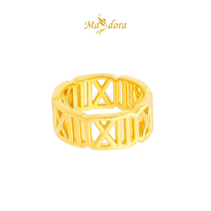 MASDORA 999 Gold Ring Rings Cincin Emas ~ Versatile Roman (EMAS 999/24K)