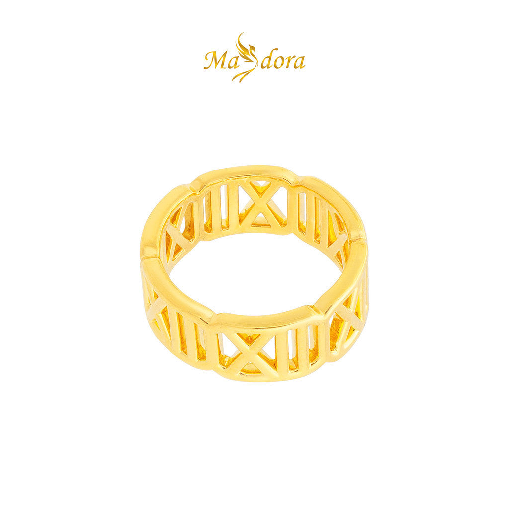 MASDORA 999 Gold Ring Rings Cincin Emas ~ Versatile Roman (EMAS 999/24K)