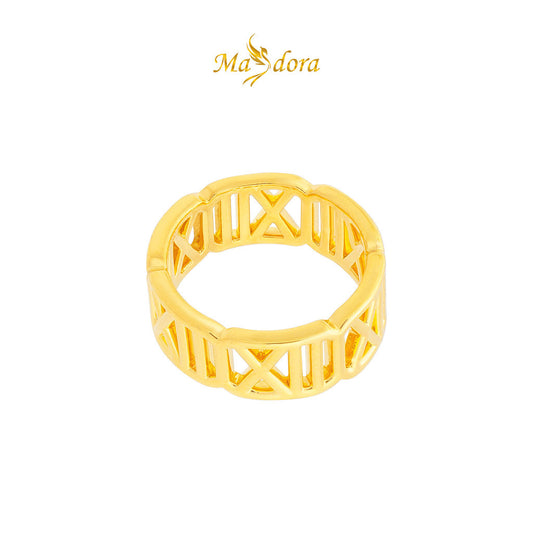 MASDORA 999 Gold Ring Rings Cincin Emas ~ Versatile Roman (EMAS 999/24K)