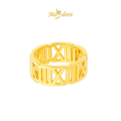 MASDORA 999 Gold Ring Rings Cincin Emas ~ Versatile Roman (EMAS 999/24K)