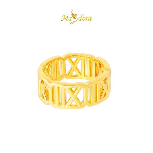MASDORA 999 Gold Ring Rings Cincin Emas ~ Versatile Roman (EMAS 999/24K)