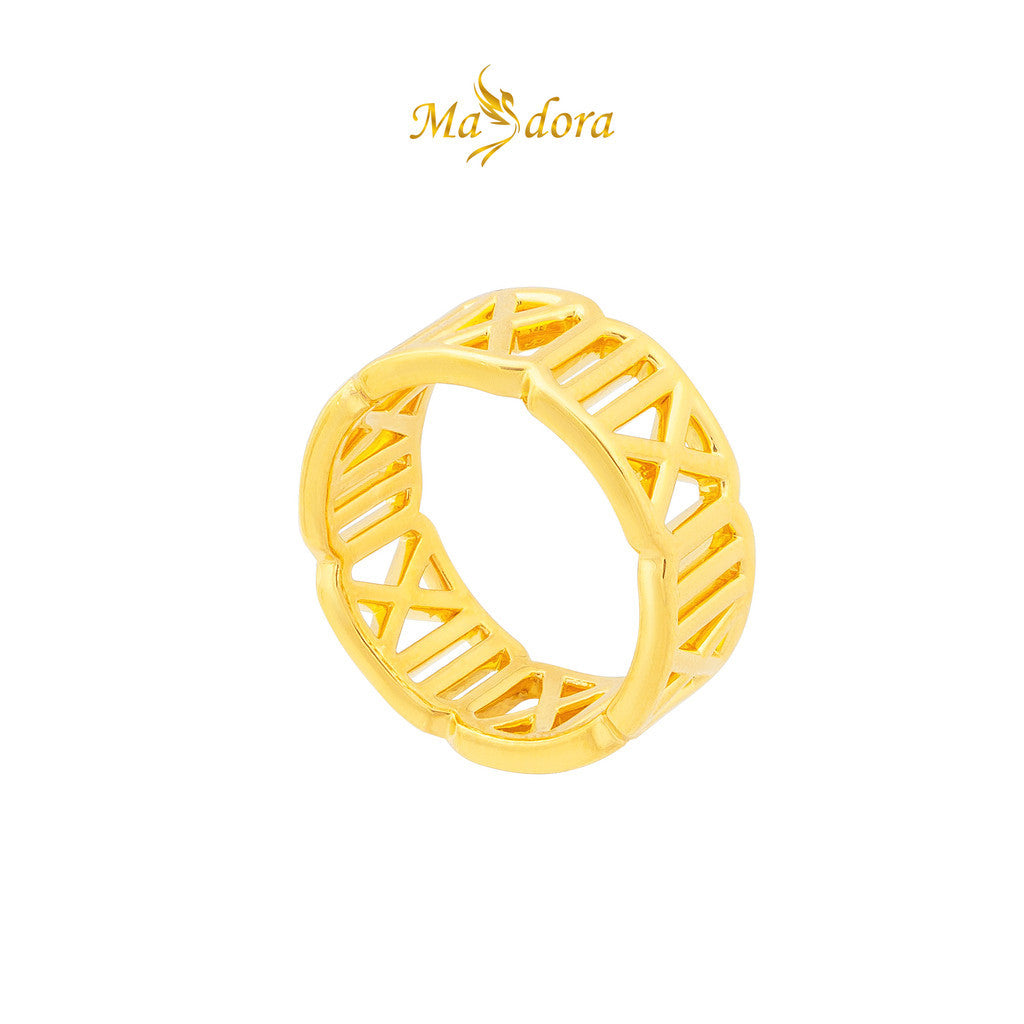 MASDORA 999 Gold Ring Rings Cincin Emas ~ Versatile Roman (EMAS 999/24K)