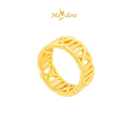 MASDORA 999 Gold Ring Rings Cincin Emas ~ Versatile Roman (EMAS 999/24K)