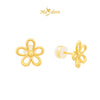 MASDORA 999 Gold Earring Earrings Emas ~ Golden Daisy (EMAS 999/24K)