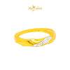 MASDORA 916 Gold Ring Rings Cincin Emas ~ Duotone Spiral Leafy (EMAS 916/22K)