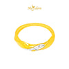 MASDORA 916 Gold Ring Rings Cincin Emas ~ Duotone Spiral Leafy (EMAS 916/22K)