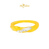 MASDORA 916 Gold Ring Rings Cincin Emas ~ Duotone Spiral Leafy (EMAS 916/22K)