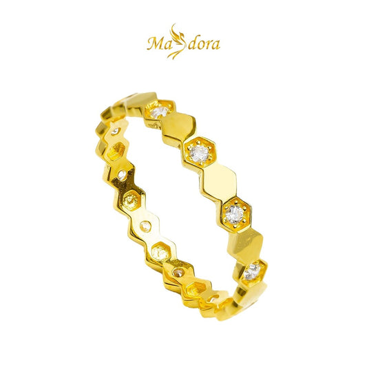 MASDORA 916 Gold Ring Rings Cincin Emas ~ Be My Love Gold 3C (EMAS 916/22K)
